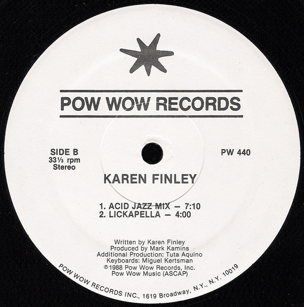 Karen Finley : Lick It (12")