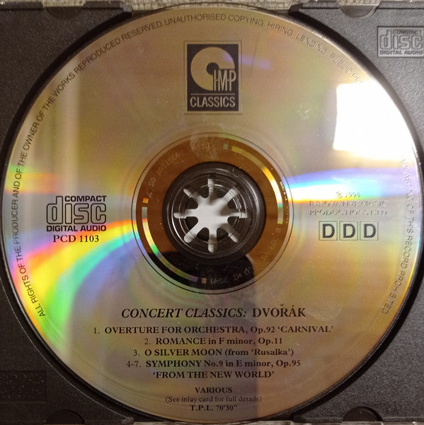 Various : Dvorak - An Evening of Concert Favourites (CD, Comp)