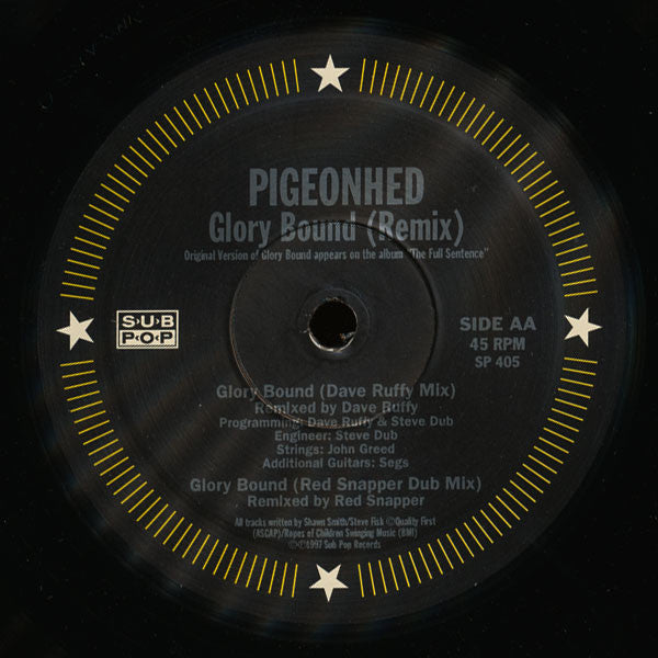 Pigeonhed : Glory Bound (Remix) (12")