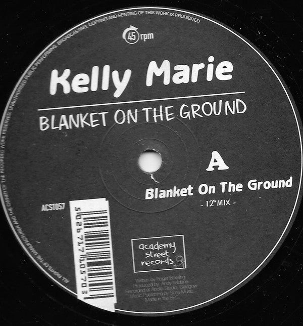 Kelly Marie : Blanket On The Ground (12")
