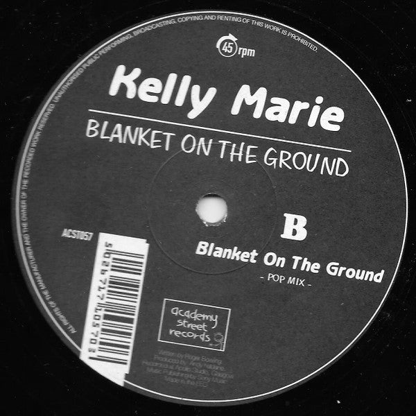 Kelly Marie : Blanket On The Ground (12")