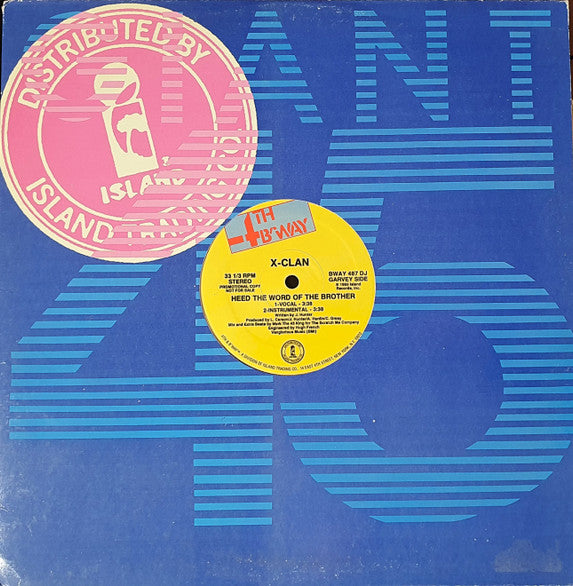 X-Clan : Heed The Word Of The Brother / Raise The Flag (12", Promo)