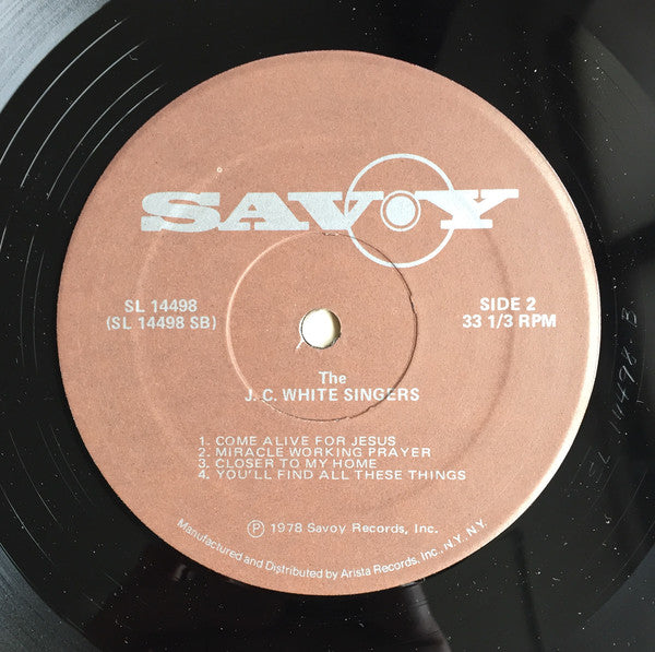 The J.C. White Singers : Come Alive For Jesus (LP, Album)