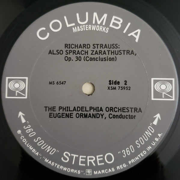 Richard Strauss - Eugene Ormandy - The Philadelphia Orchestra : Also Sprach Zarathustra, Op. 30 (LP)
