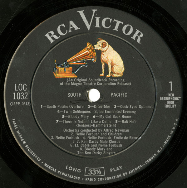 Rodgers & Hammerstein : South Pacific (LP, Album, Mono, RE, Ind)