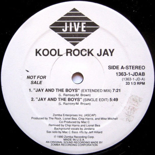 Kool Rock Jay : Jay And The Boys (12", Promo)