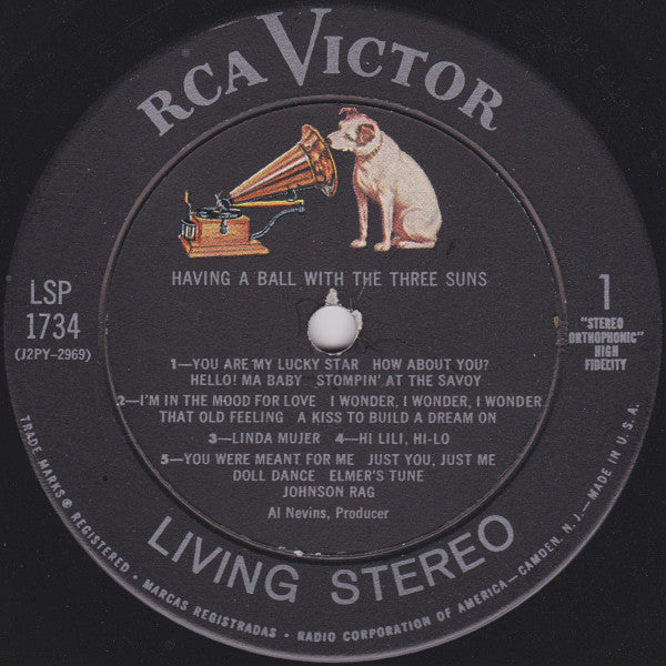 The Three Suns : Having A Ball With The Three Suns (LP, Album, Ind)