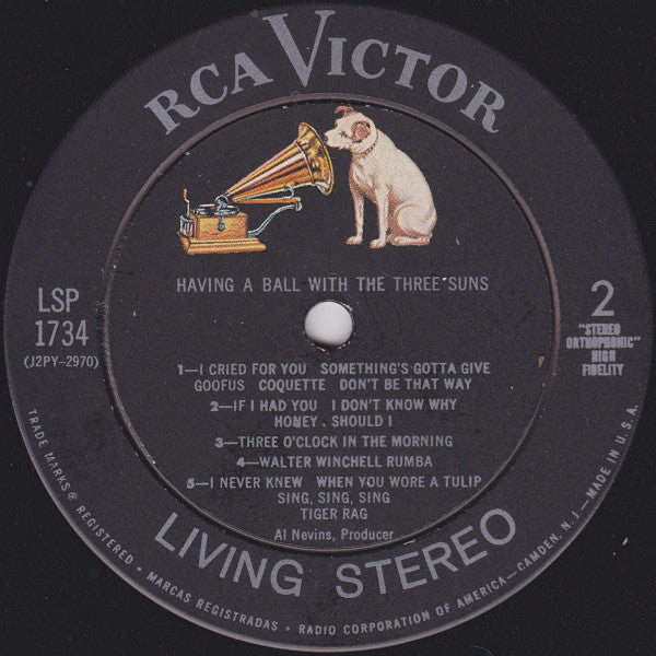 The Three Suns : Having A Ball With The Three Suns (LP, Album, Ind)