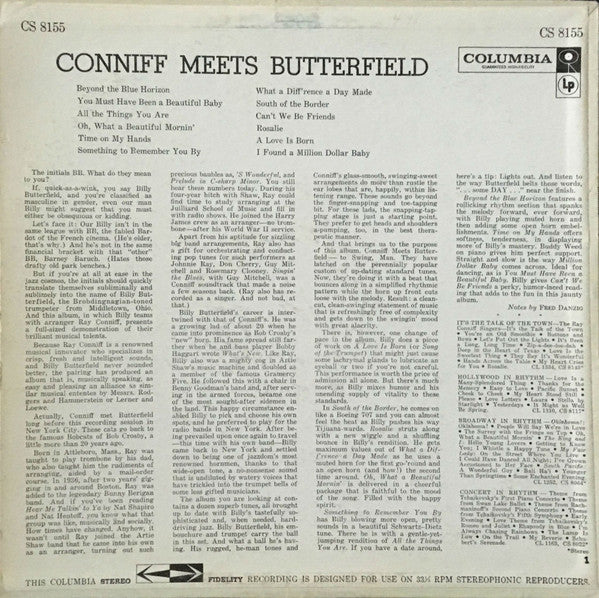 Ray Conniff Meets Billy Butterfield : Conniff Meets Butterfield (LP, Album)