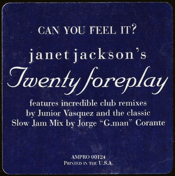 Janet Jackson : Twenty Foreplay (12", Promo)
