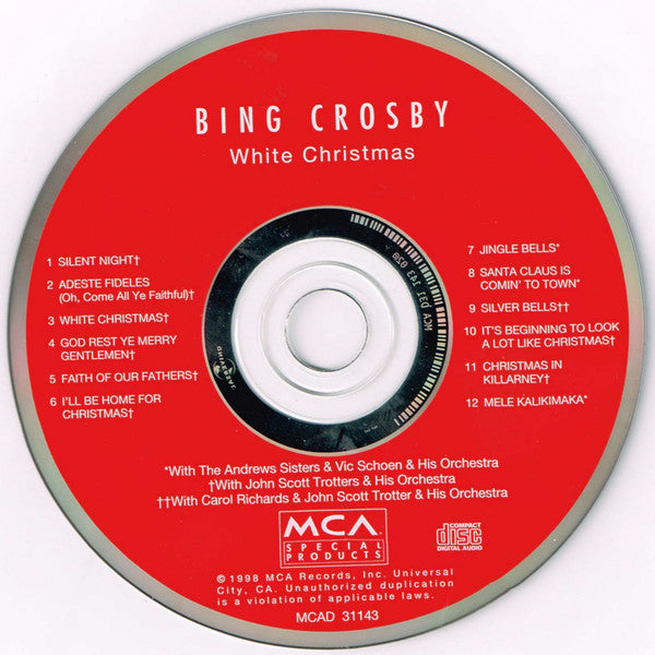 Bing Crosby : White Christmas (CD, Album, RE, Uni)