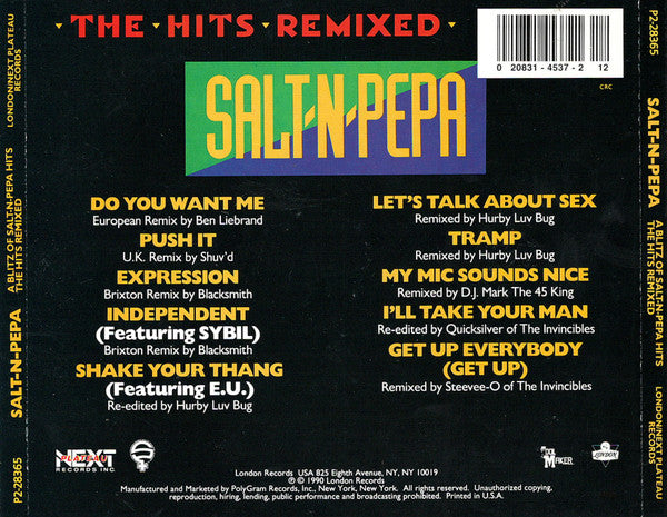 Salt 'N' Pepa : A Blitz Of Salt-N-Pepa Hits: The Hits Remixed (CD, Comp, Club, RE)