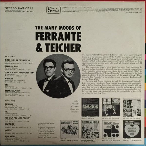 Ferrante & Teicher : The Many Moods Of Ferrante & Teicher (LP, Album)