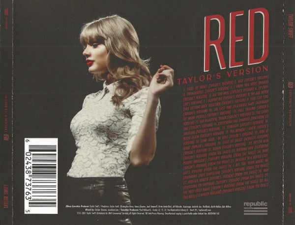 Taylor Swift : Red (Taylor's Version) (2xCD, Album, Cle)