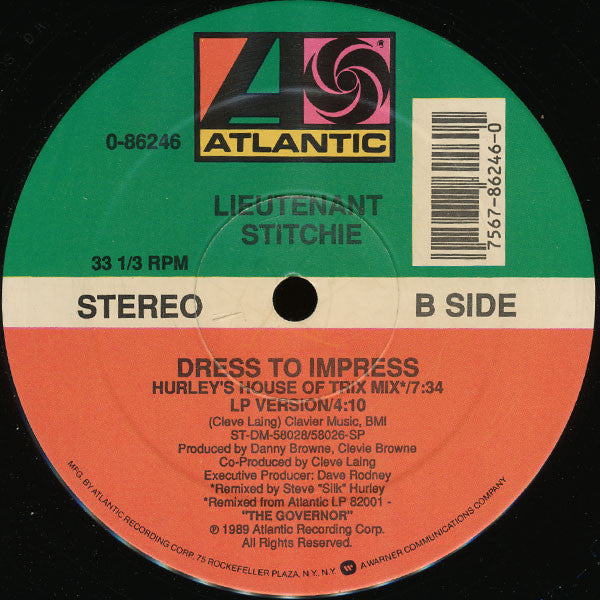 Lieutenant Stitchie : Dress To Impress (12")
