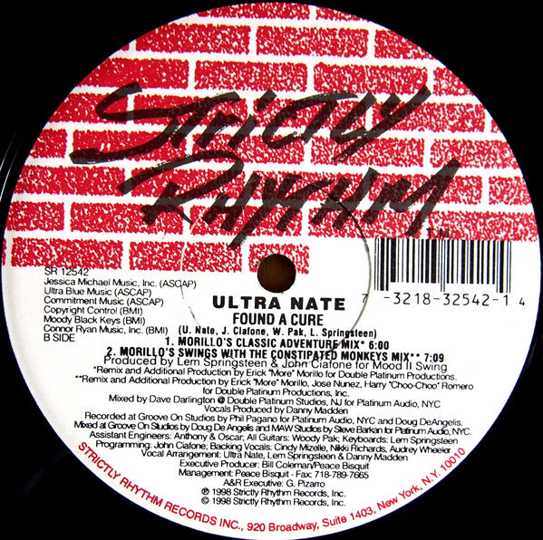 Ultra Naté : Found A Cure (Remixes) (12")