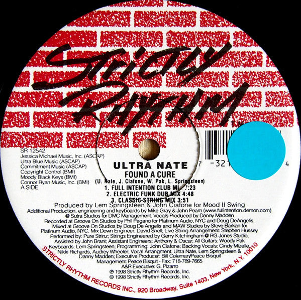 Ultra Naté : Found A Cure (Remixes) (12")