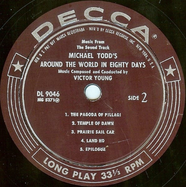 Victor Young : Michael Todd's Around The World In 80 Days - Music From The Sound Track (LP, Album, Mono, Glo)