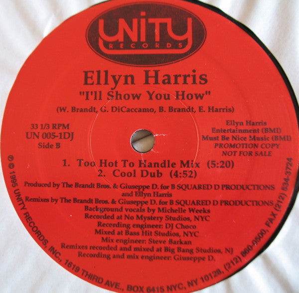 Ellyn Harris : I'll Show You How (12", Promo)