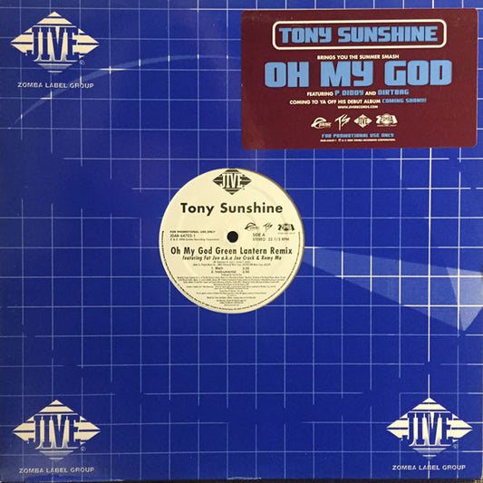 Tony Sunshine : Oh My God (Green Lantern Remix) (12", Promo)