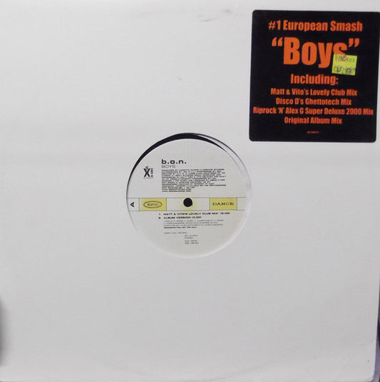 Band Ohne Namen : Boys (12", Promo)