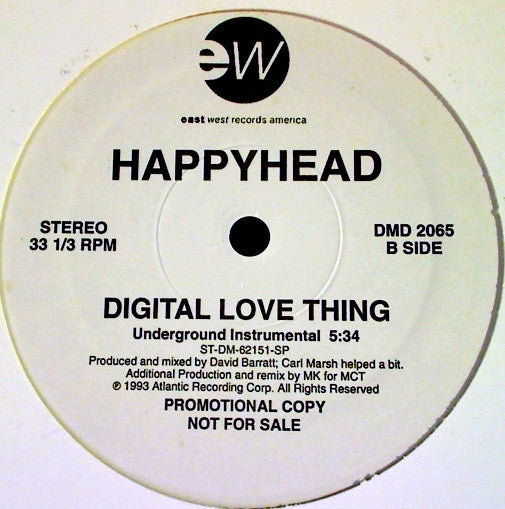 Happyhead : Digital Love Thing (12", Promo)
