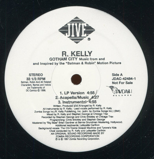 R. Kelly : Gotham City (Remix) (12", Promo)