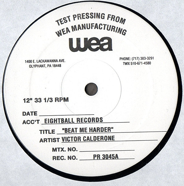 Victor Calderone : Beat Me Harder (12", TP)