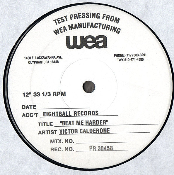 Victor Calderone : Beat Me Harder (12", TP)