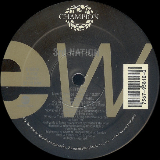 3rd Nation : I Believe (12")