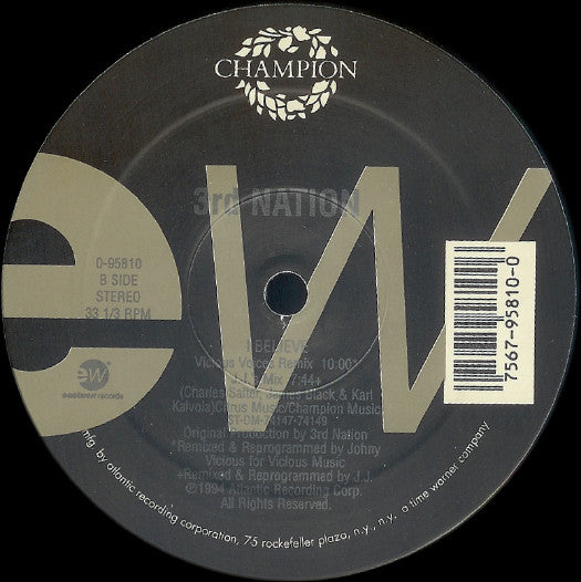 3rd Nation : I Believe (12")