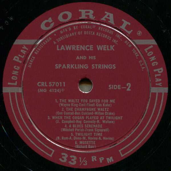 Lawrence Welk And His Sparkling Strings : Lawrence Welk And His Sparkling Strings (LP, Album)