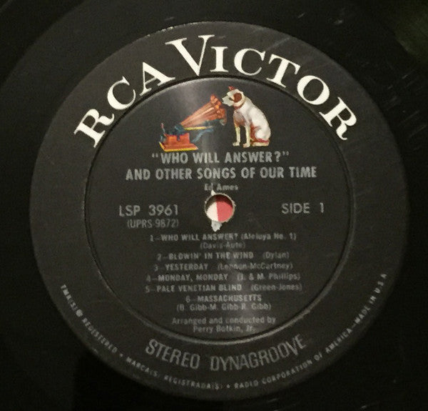 Ed Ames : Who Will Answer? (And Other Songs Of Our Time) (LP, Album, Ind)