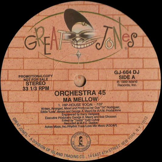 Orchestra 45 : Ma Mellow (12", Promo)