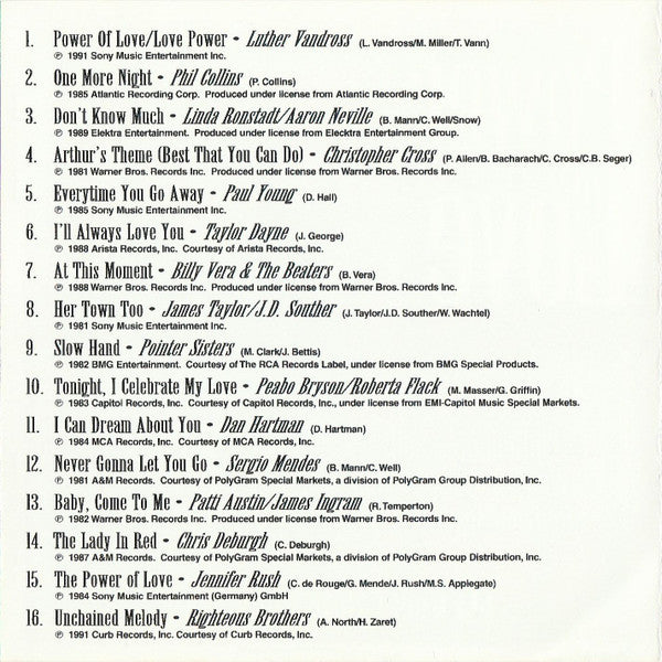 Various : Power Of Love (CD, Comp, RE)