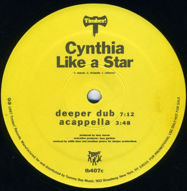 Cynthia : Like A Star (2x12", Promo)