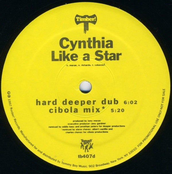 Cynthia : Like A Star (2x12", Promo)