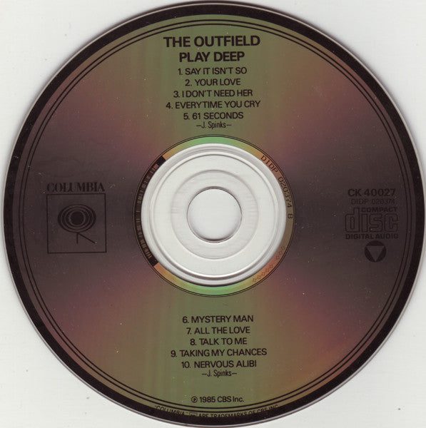 The Outfield : Play Deep (CD, Album, RE)