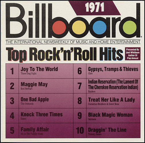 Various : Billboard Top Rock'N'Roll Hits - 1971 (CD, Comp)