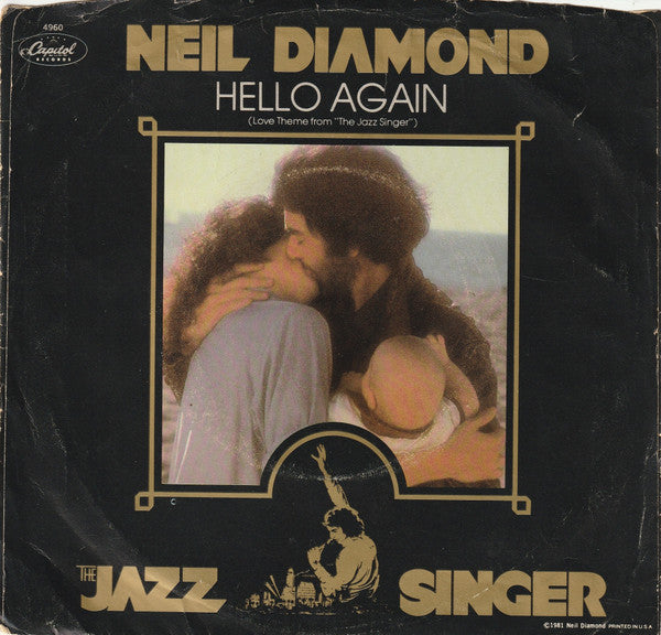 Neil Diamond : Hello Again (7", Single, Win)