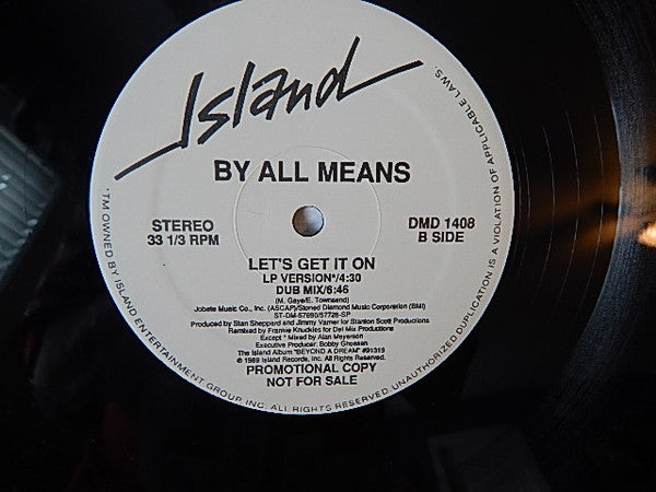 By All Means : Let's Get It On (12", Promo)