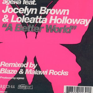 AgeHa Feat. Jocelyn Brown & Loleatta Holloway : A Better World (12")