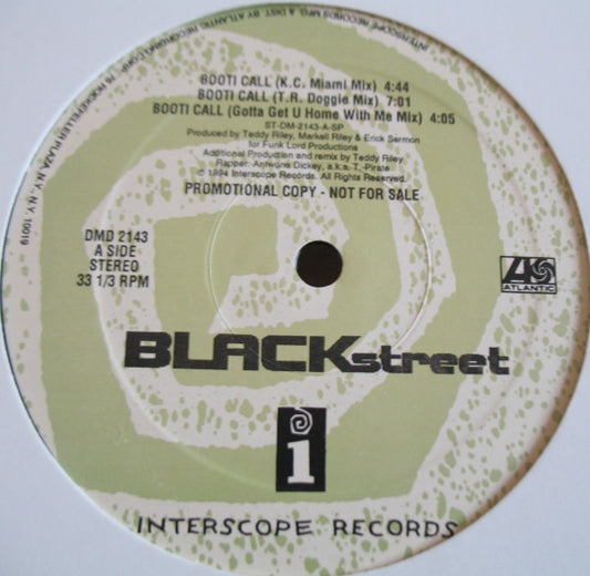 Blackstreet : Booti Call / I Like The Way You Work (12", Promo)