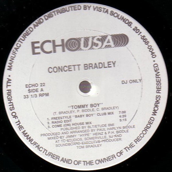 Concett Bradley : Tommy Boy (12", Promo)