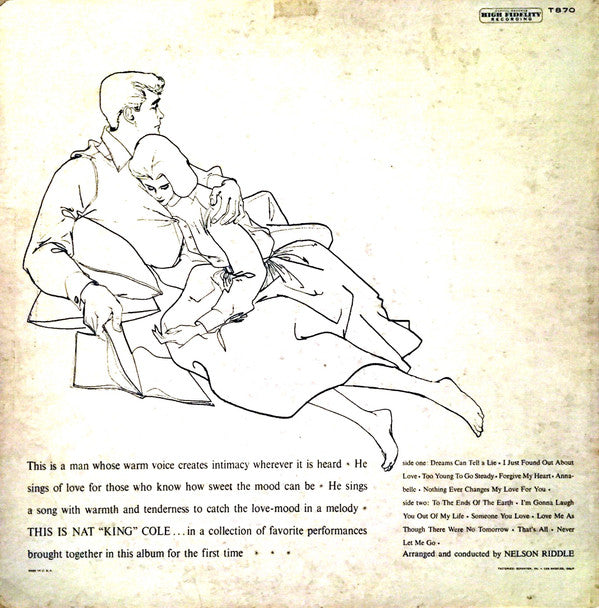 Nat King Cole : This Is Nat "King" Cole (LP, Album, Mono)
