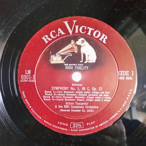 Arturo Toscanini, NBC Symphony Orchestra : Nine Beethoven Symphonies (7xLP, Comp, Mono, Roc + Box)