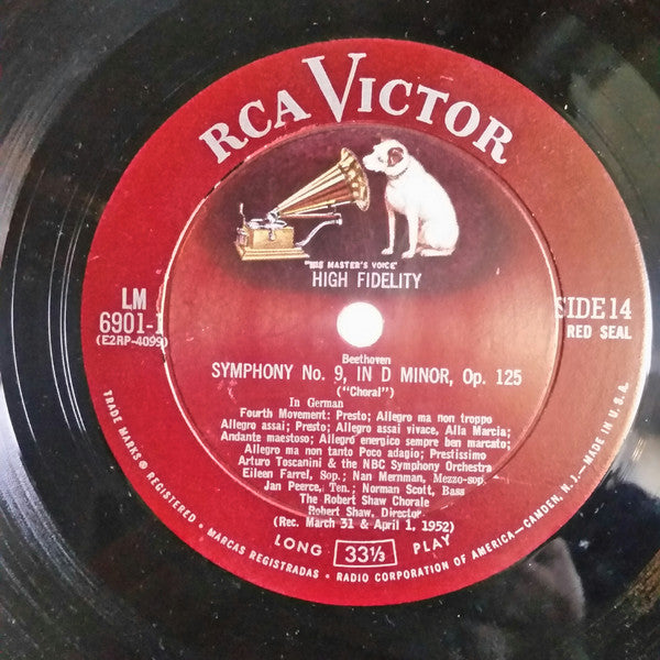 Arturo Toscanini, NBC Symphony Orchestra : Nine Beethoven Symphonies (7xLP, Comp, Mono, Roc + Box)