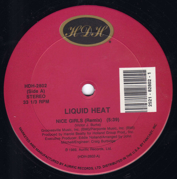 Liquid Heat : Nice Girls (12")