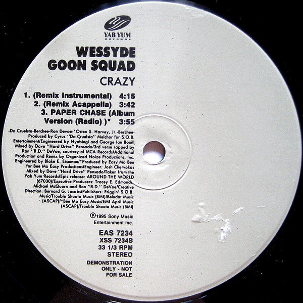 Wessyde Goon Squad : Crazy (12", Promo)