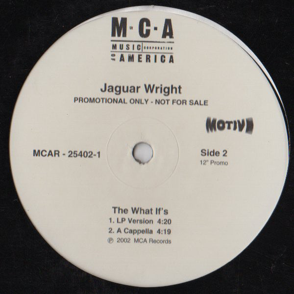 Jaguar Wright : The What If's (12", Promo)